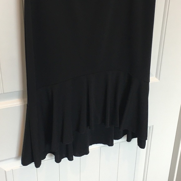 Dresses & Skirts - Hi-low black ruffle skirt